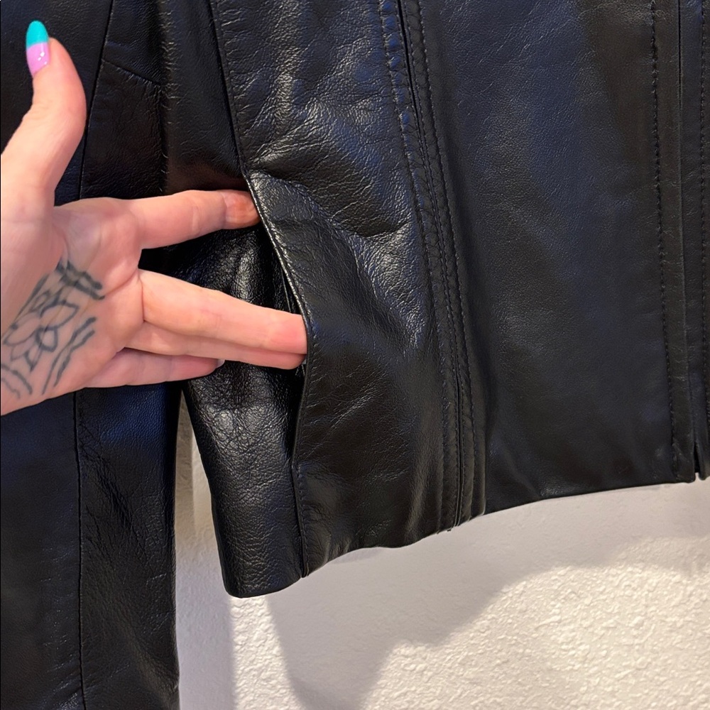 Y2K leather‎ Jacket - Picture 6 of 7